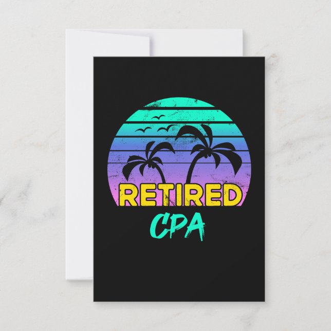 Carte De Remerciements Retraité Cpa Retraite Retro (Devant)