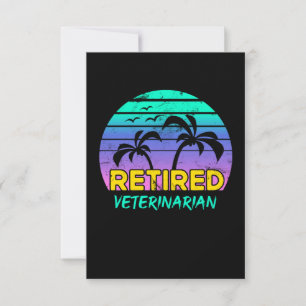 Carte De Remerciements Retraité Vétérinaire Retraité