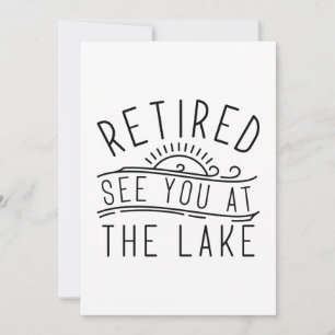 Carte De Remerciements Retraité Vous Voir Au Lac