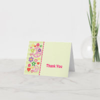 Retro Groovy Thank You Card