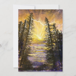 Carte De Remerciements Réveil forestier