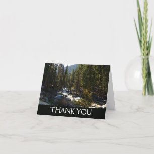 Carte De Remerciements Rivière Kaweah dans le parc national de Sequoia