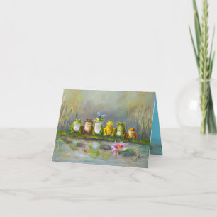 Carte De Remerciements Rivière Ribbit