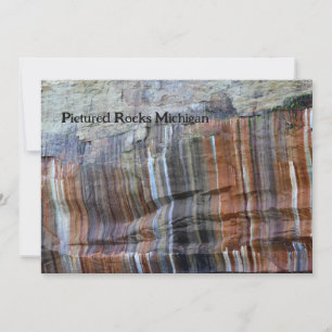 Carte De Remerciements Rochers peints du Michigan National Lakeshore