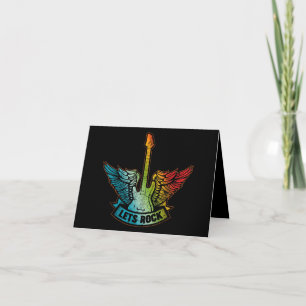 Carte De Remerciements Rock Legend Rock And Roll Music Guitar