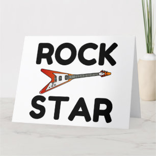 Carte De Remerciements Rock Star