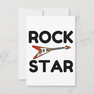 Carte De Remerciements Rock Star