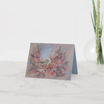 Roitelet à couronne rubis 4" x 5.6"  Anniversaire/