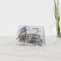 Rome Italie Colisée Voyage Art Vintage