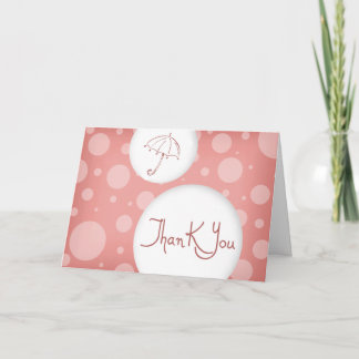 Carte De Remerciements rose bubbles