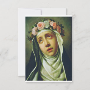 Carte De Remerciements Rose de Lima par Francesco de Mura