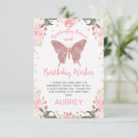 Rose Gold Parties scintillant Bisous papillon Anni