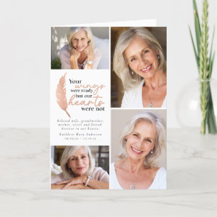 Carte De Remerciements Rose Gold Vos Ailes Étaient Prêt Photos Sympathie