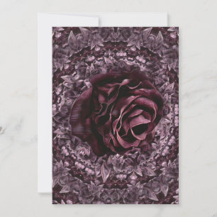 Carte De Remerciements Rose Mandala
