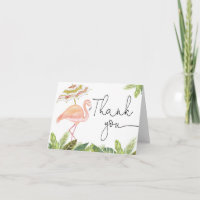Rose or flamingo vert feuille tropicaux