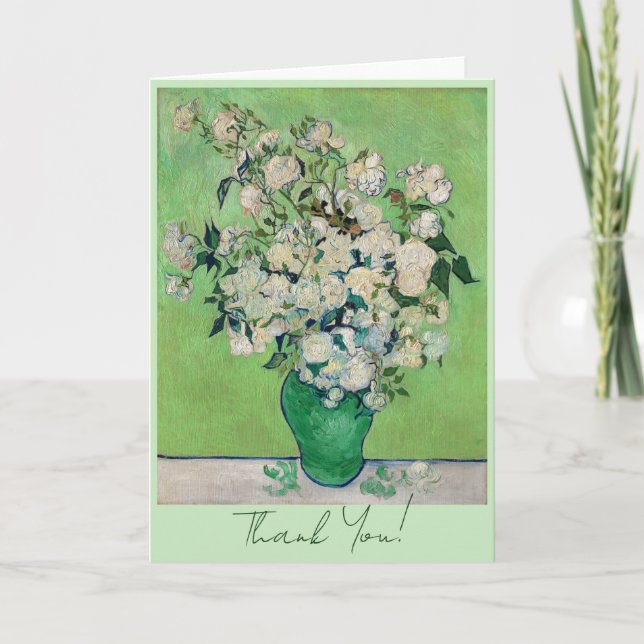 Carte De Remerciements Rose, Vincent van Gogh (Devant)