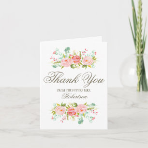 Carte De Remerciements Roseraie   Remerciements pour Baby Shower
