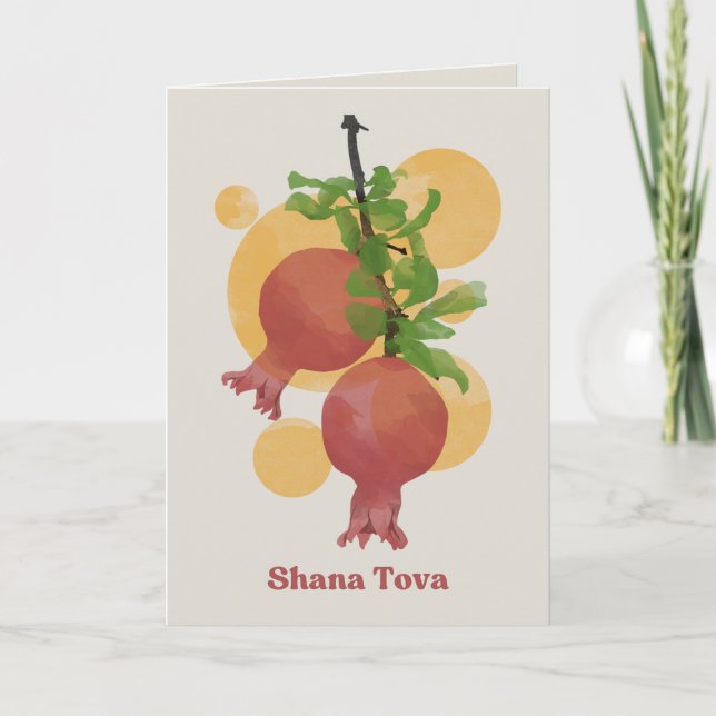 Carte De Remerciements Rosh Hashana Shana Tova Nouvel An juif (Devant)