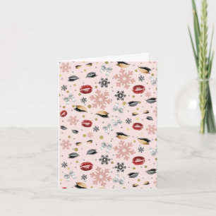 Carte De Remerciements Rosy Rose fille maquillage beauté Noël de Noël