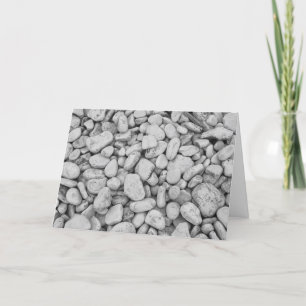 Carte De Remerciements Round Rocks Black and White Photo Note Card