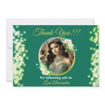 Royal Green Photo Boho Quinceañera Espagnol Faveur