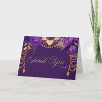 Royal Purple & Gold Roses Élégant Charro Western