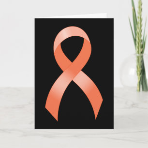 Carte De Remerciements Ruban de la pêche du cancer utérin
