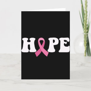 Carte De Remerciements Ruban rose de sensibilisation au cancer Espoir de 