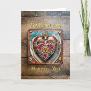 Carte De Remerciements Ruby Pomegranate Heart Steampunk Series
