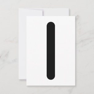 Carte De Remerciements Rune nordique Isa (Glace, Sérénité, Introspection)