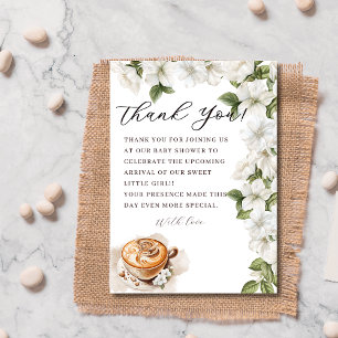 Carte De Remerciements Rustic Baby organise une baby shower autour du caf