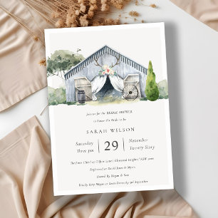 Carte De Remerciements Rustic Barnyard Farm thème Fête des mariées Invita