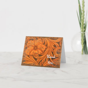 Carte De Remerciements Rustic Flower Country Western Bridesmaid Thank You