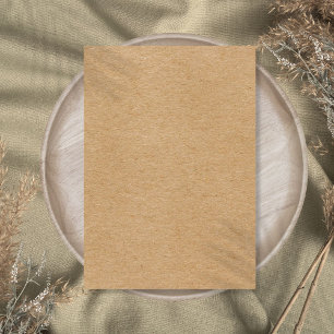 Carte De Remerciements Rustic Kraft Simple Élégant Bohème