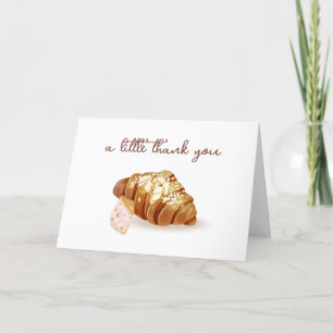 Carte De Remerciements Rustique Paris Boulangerie Pâtisserie Croissant Ba