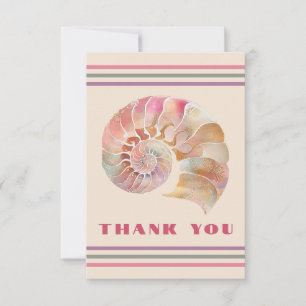 Carte De Remerciements Sac fourre-tout Nautilus monogrammé Beachy avec de