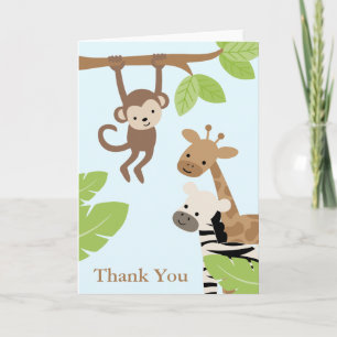 Carte De Remerciements Safari amis Anniversaire