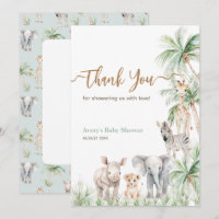 Safari Animal Wild One Baby Boy Douche