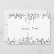 Sage et feuillage floral lilas or
