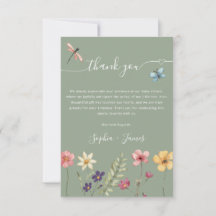 Sage Vert Fleur Sauvage Botanique Baby Shower