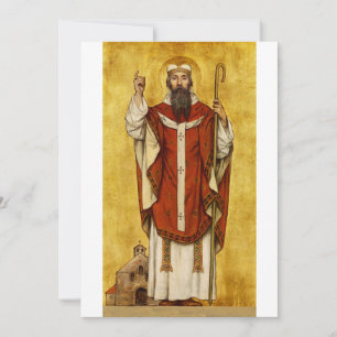 Carte De Remerciements Saint Boniface de Mayence - Patron des éducateurs