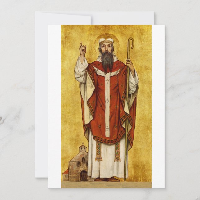Carte De Remerciements Saint Boniface par Albrecht de Vriendt (Devant)