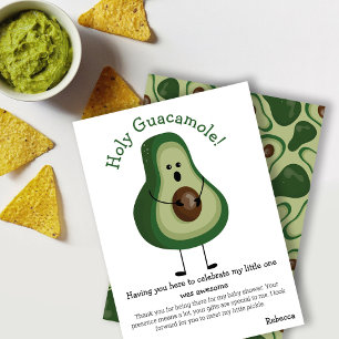 Carte De Remerciements Saint Guacamole ! baby shower !