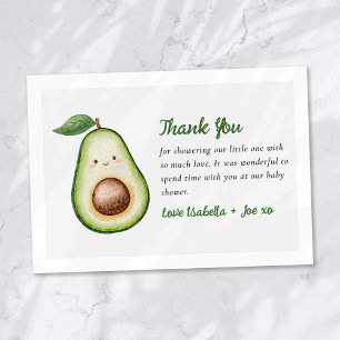Carte De Remerciements Saint-Guacamole Baby shower drôle