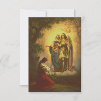 Carte De Remerciements Saint Joan of Arc Heavenly Guidance Holy Card