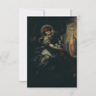 Carte De Remerciements Saint Joseph's Dream Angel's Whisper Holy Card