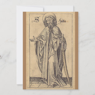 Carte De Remerciements saint Jude Thaddée l'Apôtre et frère de Jésus