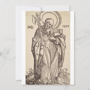 Carte De Remerciements Saint Matthieu l'Évangéliste - Reproduction d'Art 