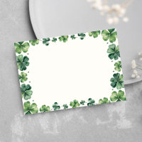 Saint-Patricks DayBaby shower Shamrock vert