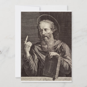 Carte De Remerciements Saint Paul l'Apôtre Saint Patron des écrivains